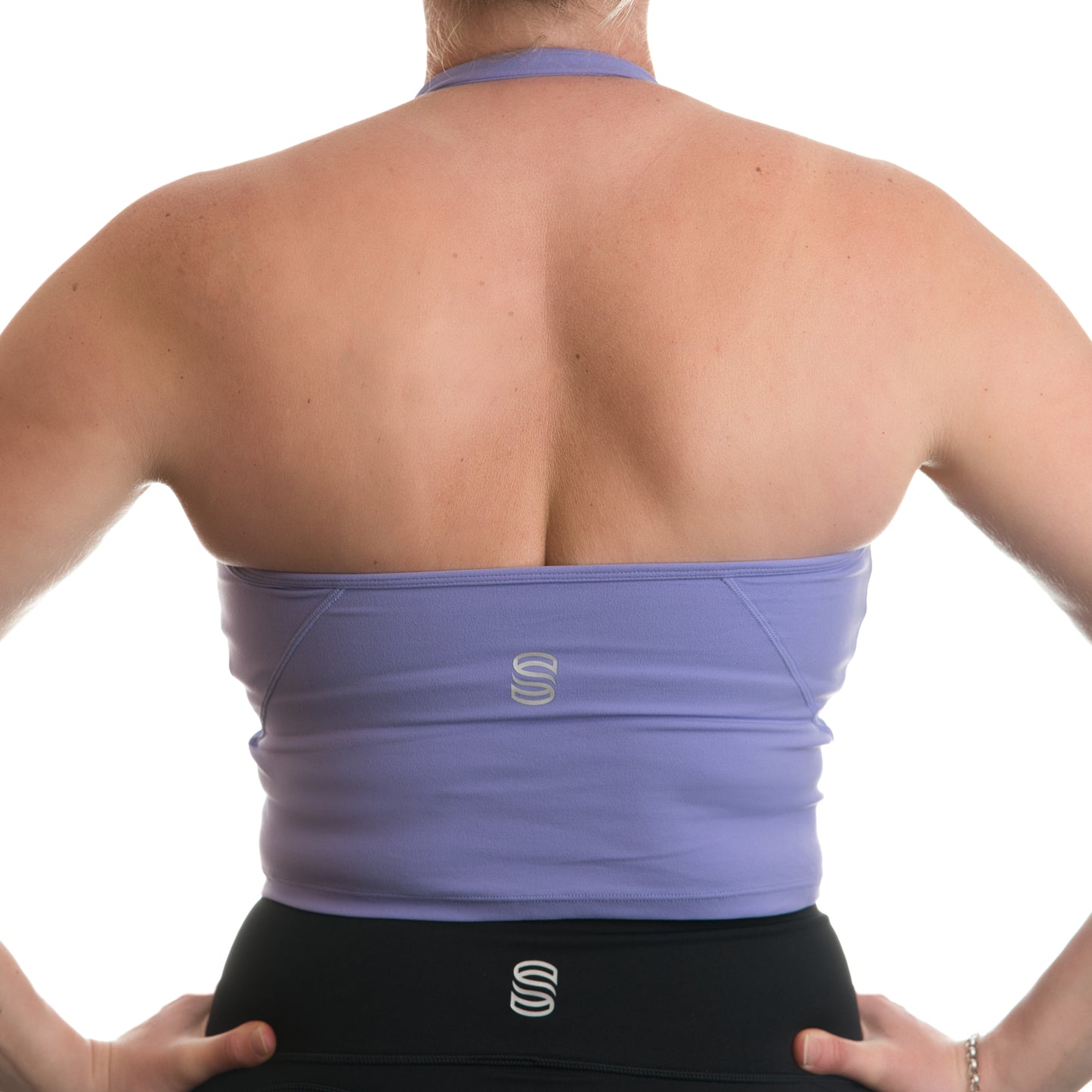 Halter neck butter soft tank - Purple
