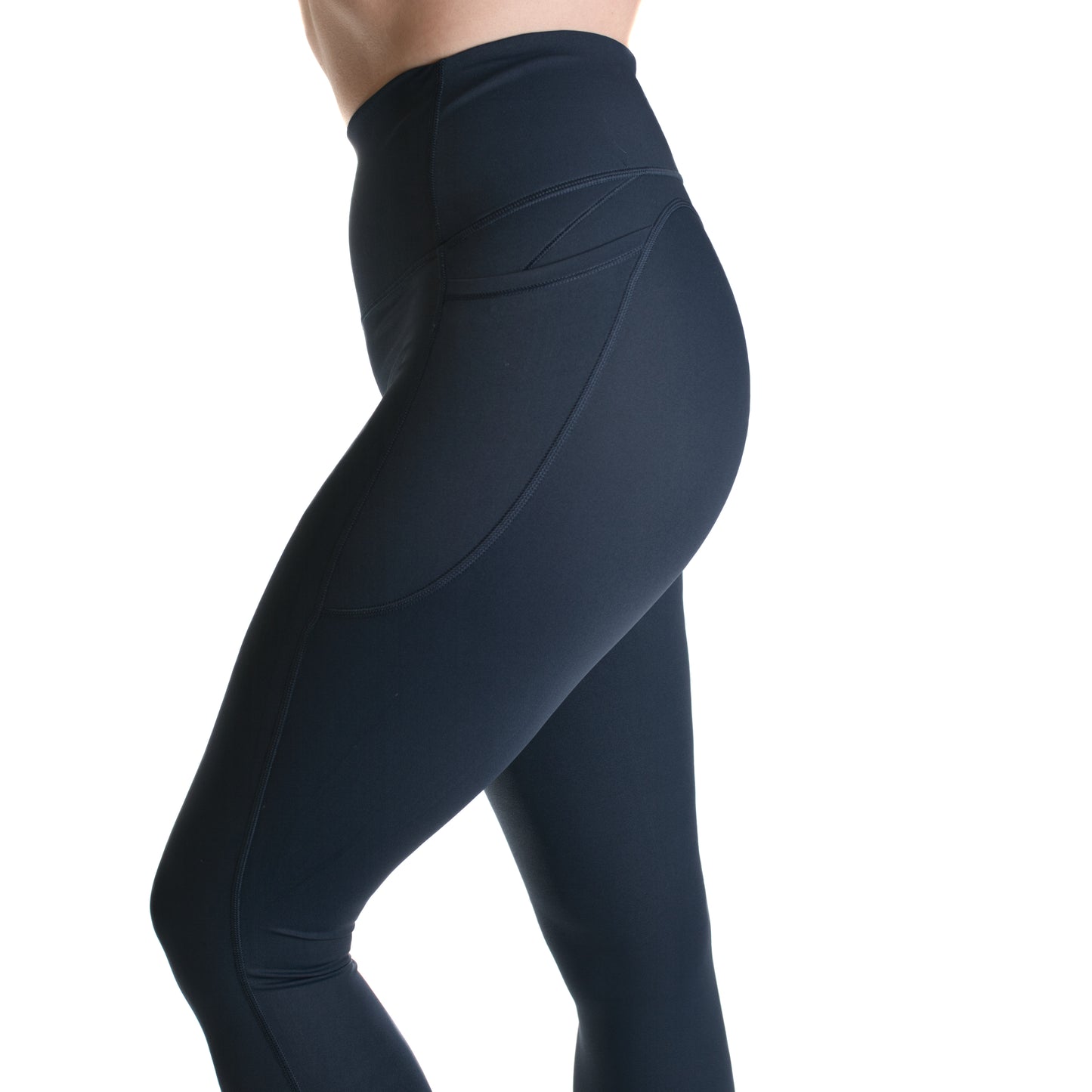 High-waist tummy control leggings - Navy