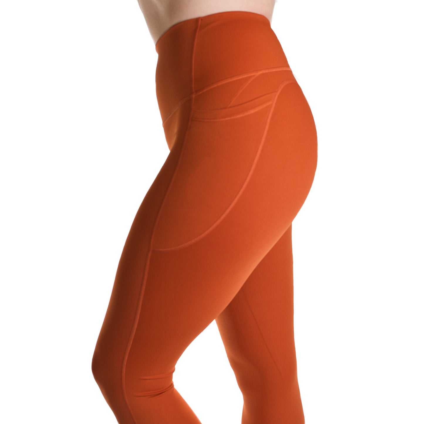 High-waist tummy control leggings - Bronze