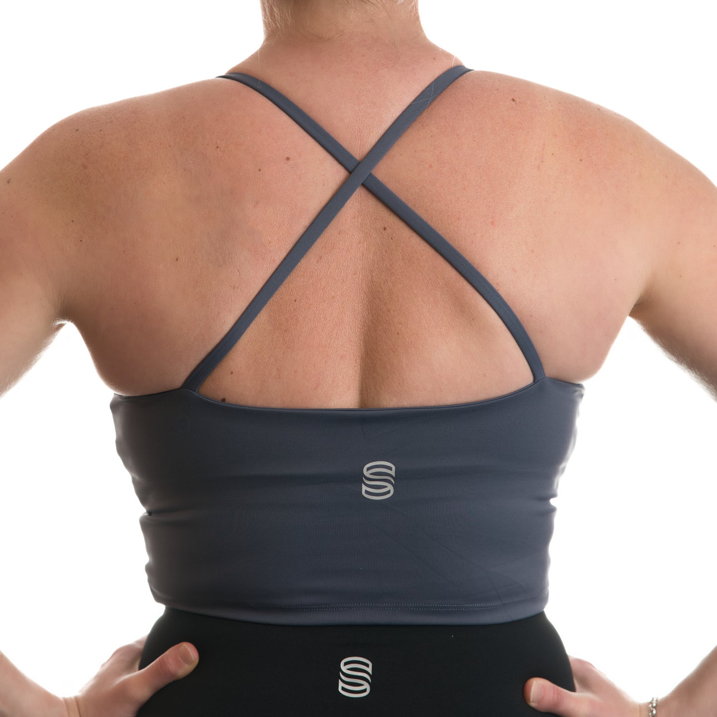 Criss-cross butter soft tank - Grey